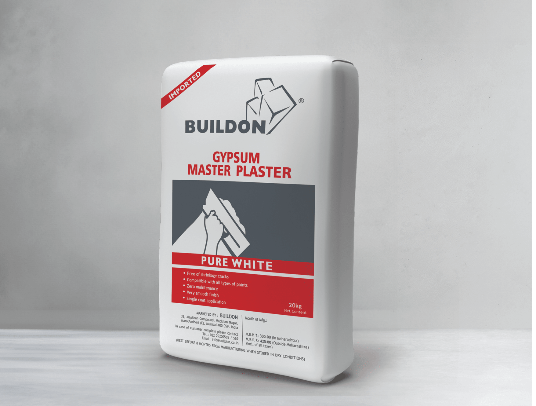 Gypsum Master Plaster - Buildon