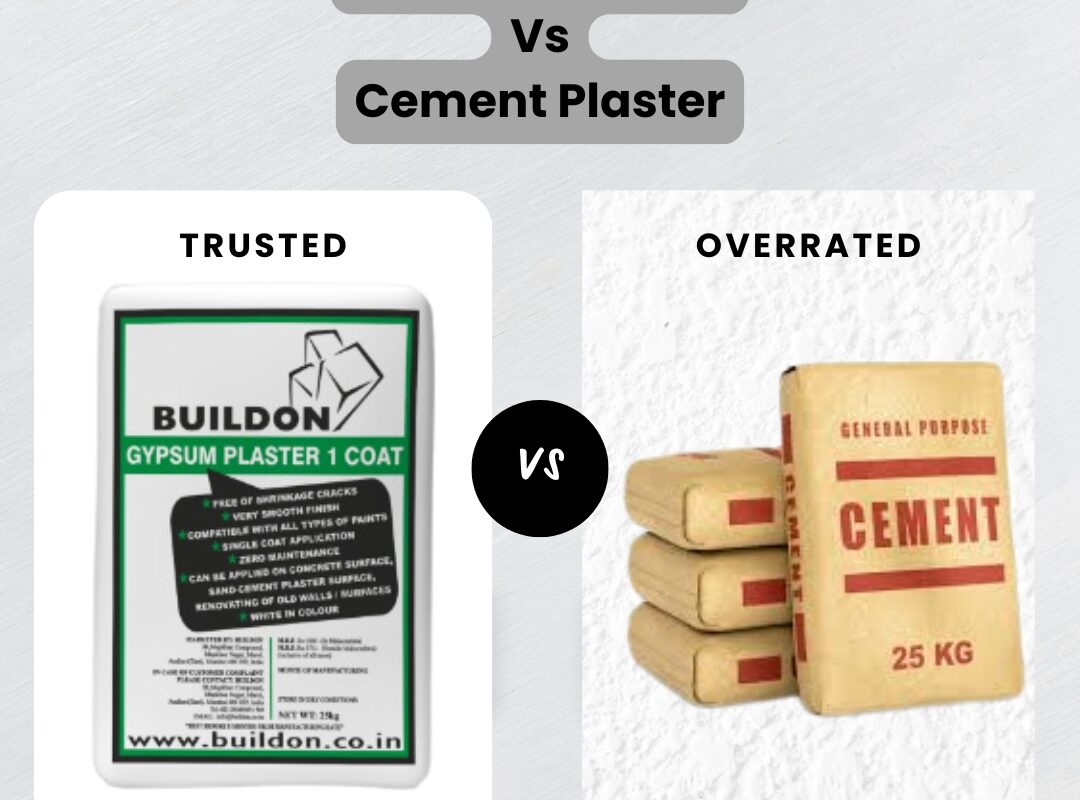 Gypsum Plaster v/s Cement Plaster