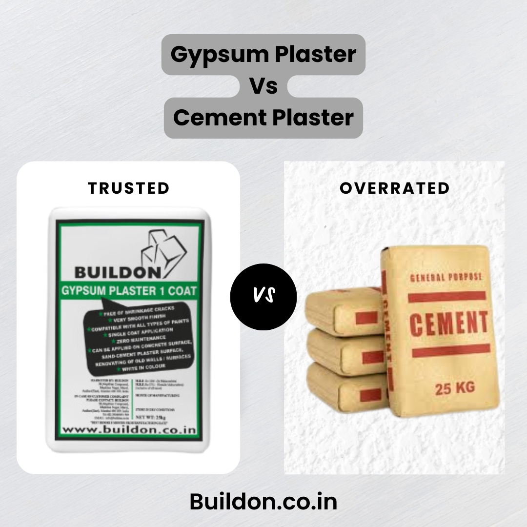 Gypsum Plaster v/s Cement Plaster