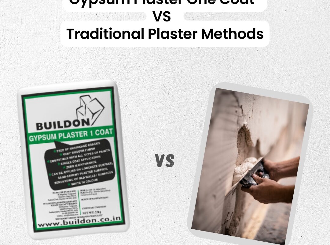 Get gypsum plaster one coat