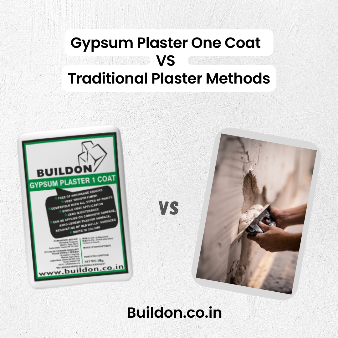 Get gypsum plaster one coat