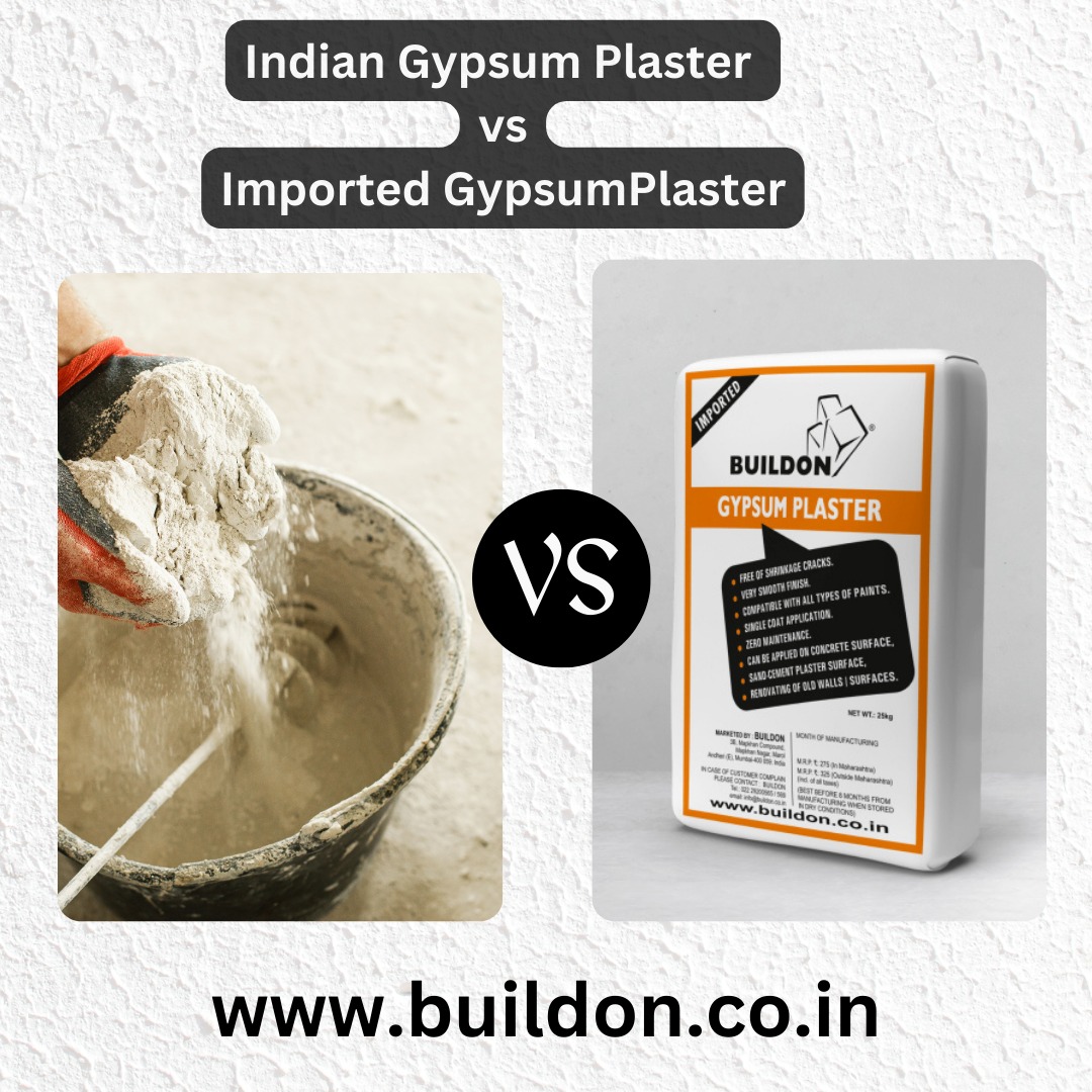 Indian Gypsum plaster vs Imported Gypsum plaster