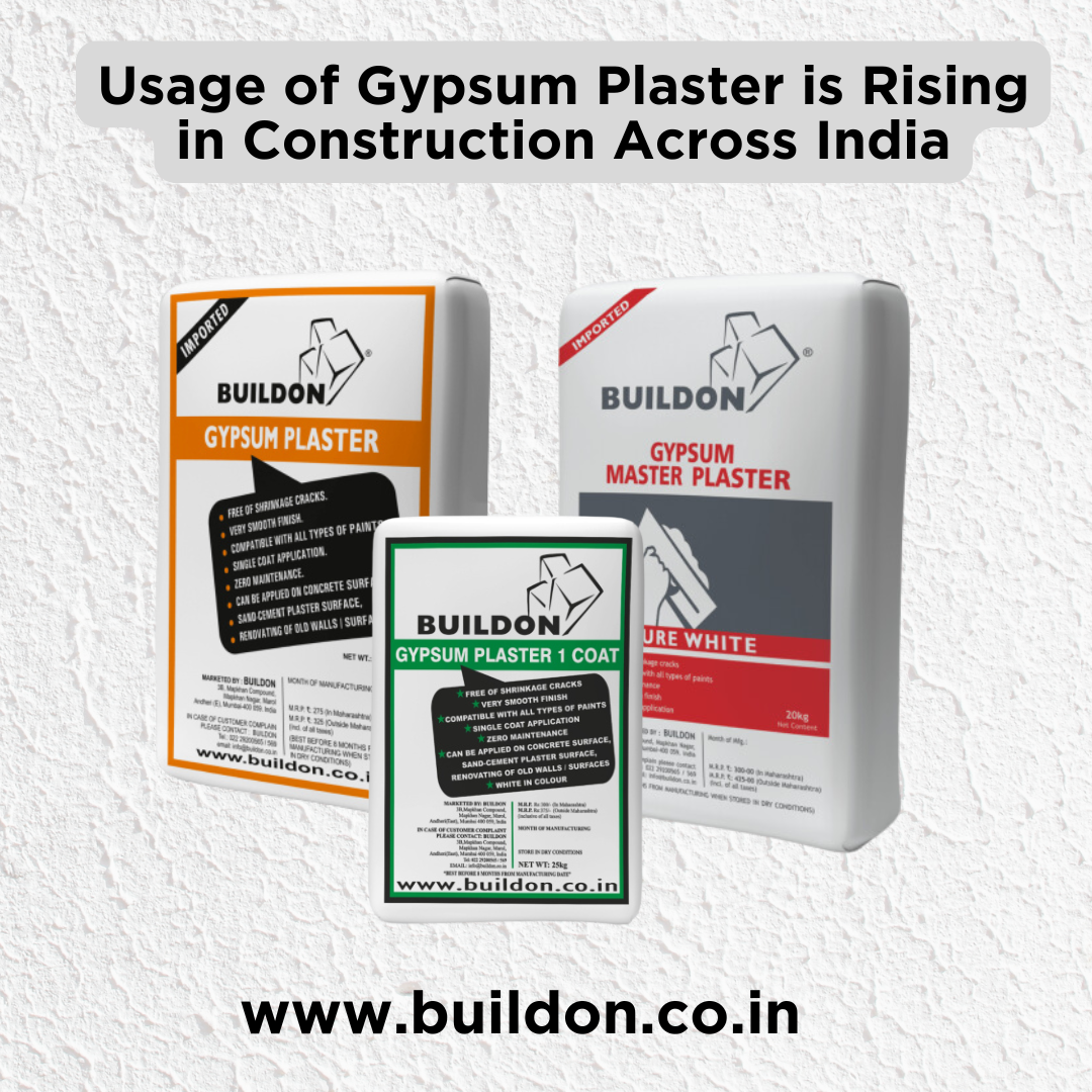 Gypsum Plaster is Rising in Construction