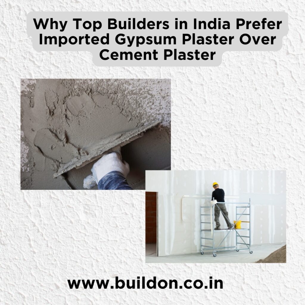 Gypsum Plaster Over Cement Plaster