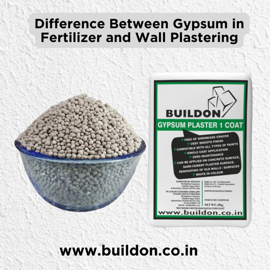 Gypsum in Fertilizer and Wall Plastering
