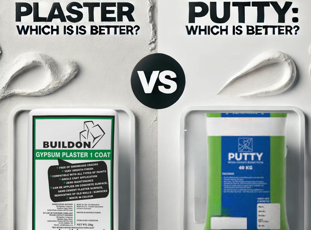Gypsum Plaster vs Wall Putty