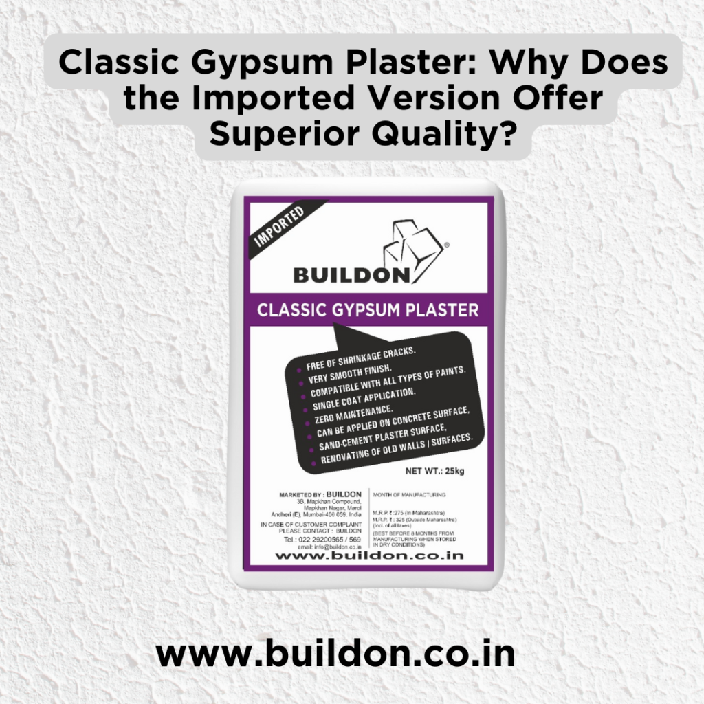 Classic Gypsum Plaster