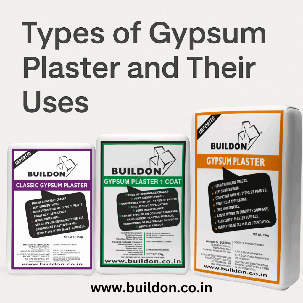 Types of Gypsum Plaster and Their Uses