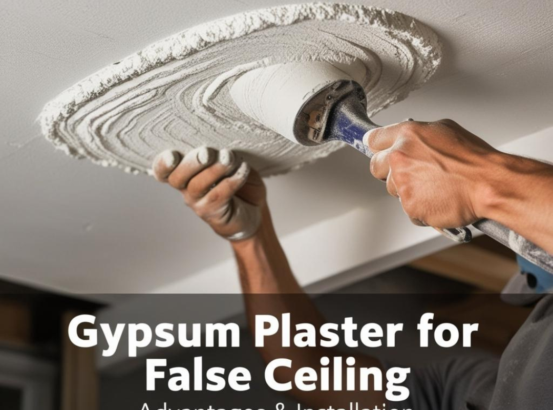 Gypsum Plaster for False Ceilings –Advantages & Installation