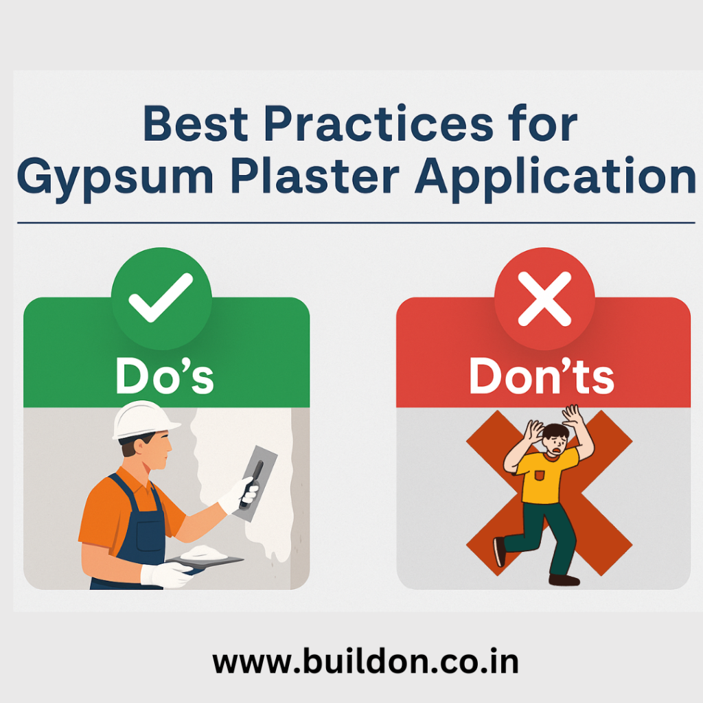 Gypsum Plaster Application – Do's and Don'ts