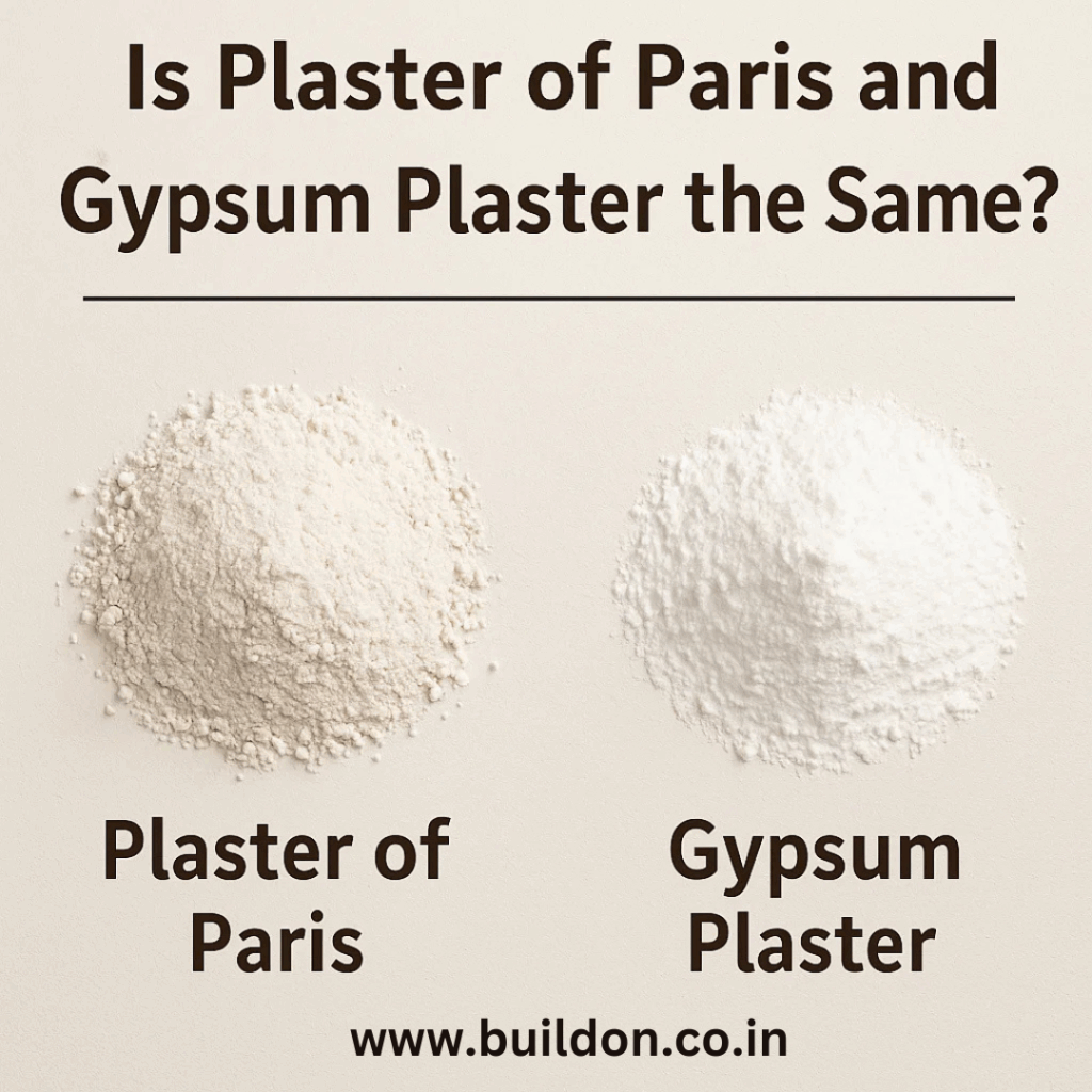 Is the Plaster of Paris and Gypsum Plaster the Same?